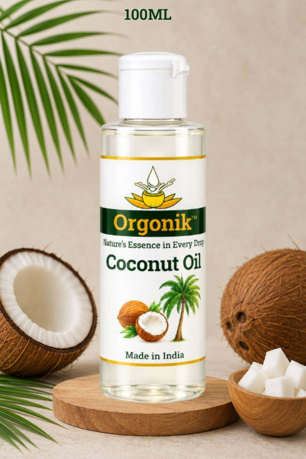 Orgonik Cold Pressed Coconut Oil Bottle - Image 5