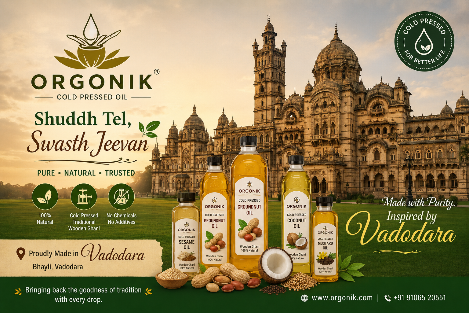 Why More Vadodara Families Choose Orgonik Cold Pressed Oil