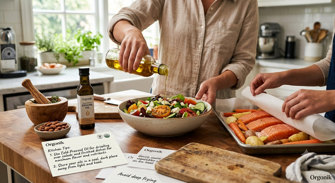 Kitchen Tips Using Organic Cold Pressed Oil