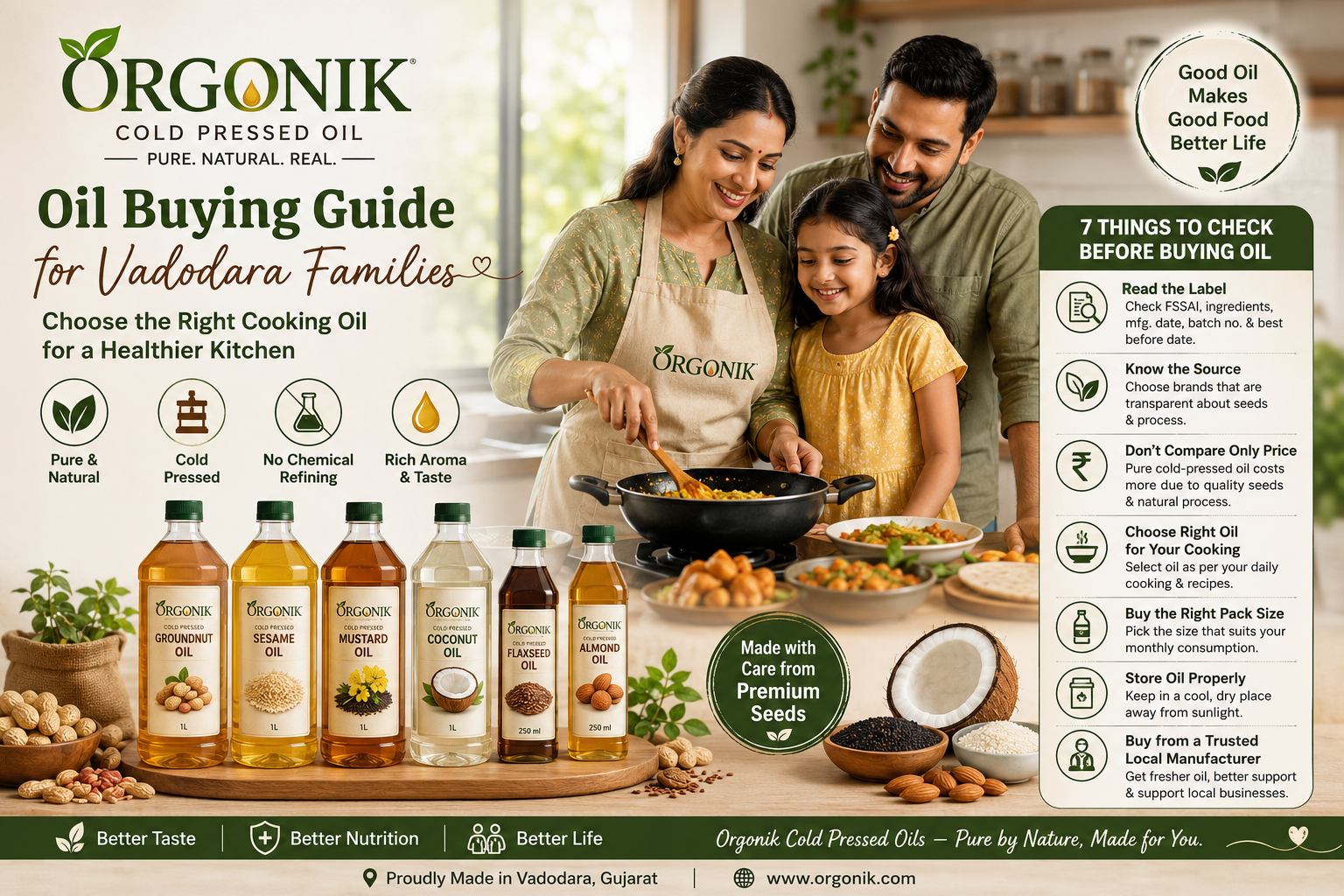Oil Buying Guide for Vadodara Families: Choose the Right Cooking Oil for a Healthier Kitchen