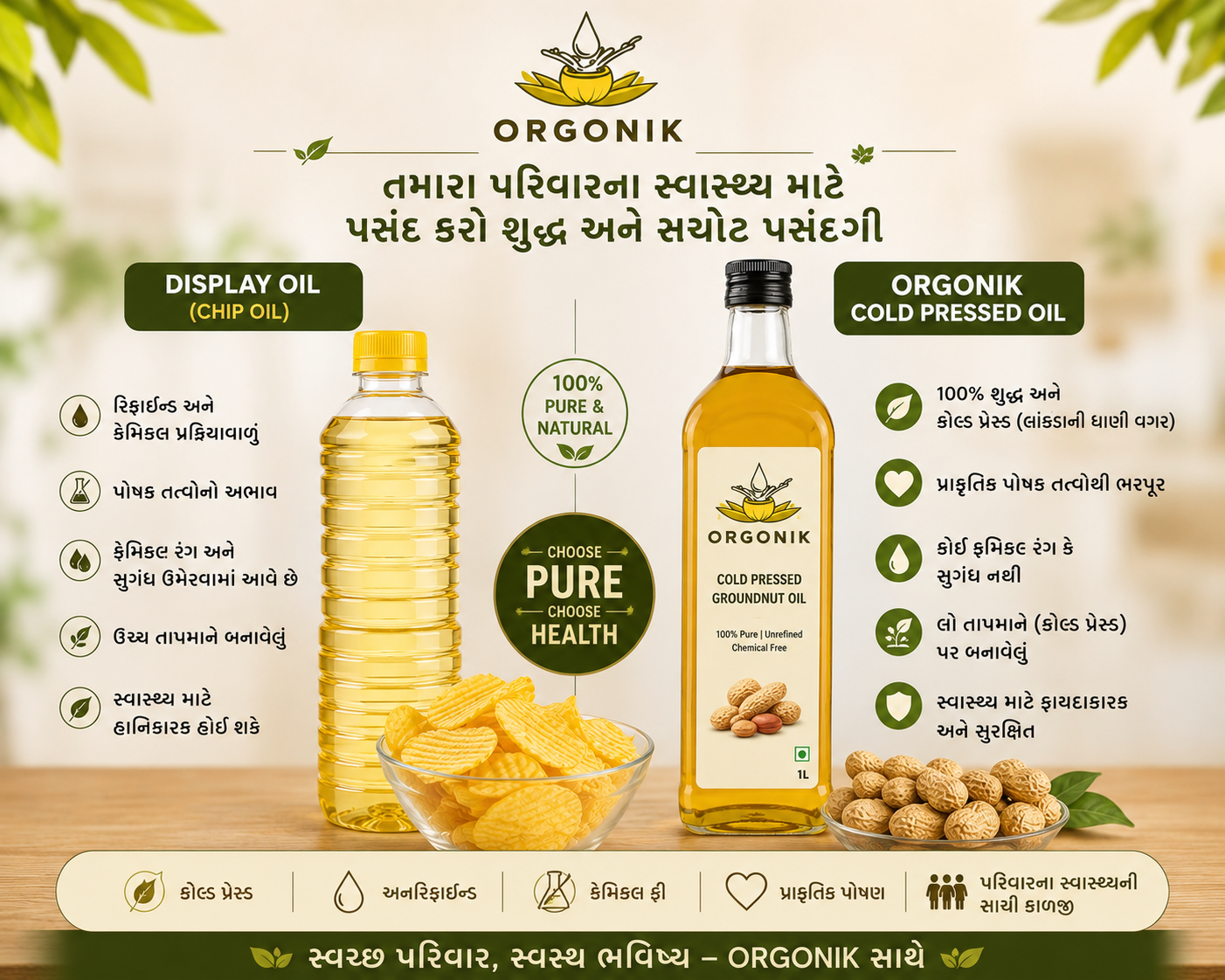 મગફળી ₹150–₹180 પ્રતિ કિલો અને ફિલ્ટર તેલ માત્ર ₹150–₹160 પ્રતિ લિટર? જાણો આ કેવી રીતે શક્ય છે!